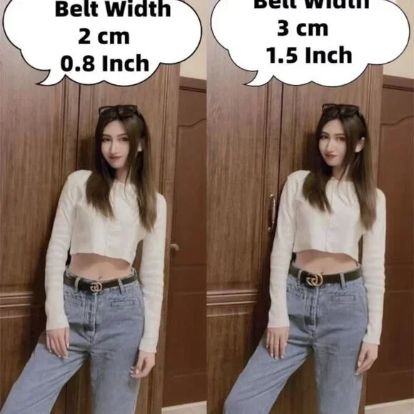 Gucci Belt 2cm/0.8 inch width Size 85cm fit for 26-30 - Picture 5 of 6